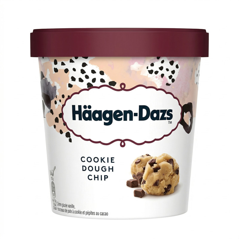Crème glacée cookie dough chip