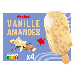 Bâtonnets glacés vanille amandes