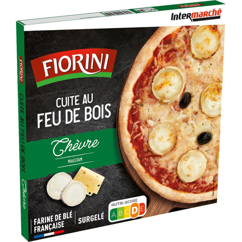 Pizza chèvre cuite au feu de bois