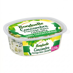salade de concombres fromage blanc et ciboulette