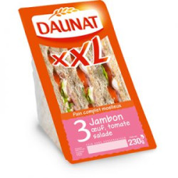 Sandwich XXL Jambon emmental salade