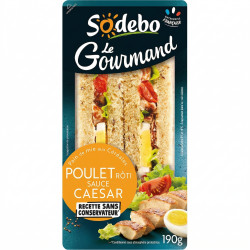 Sandwich le gourmand poulet rôti sauce caesar