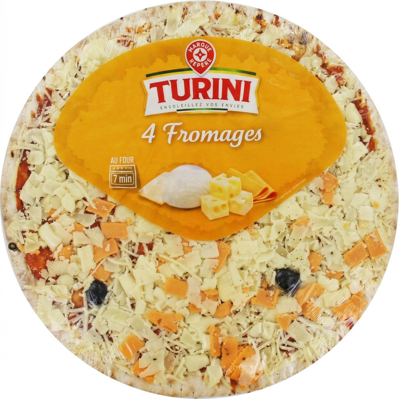 Pizza 4 fromages, fraîche