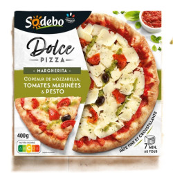 Pizza margherita, fraîche