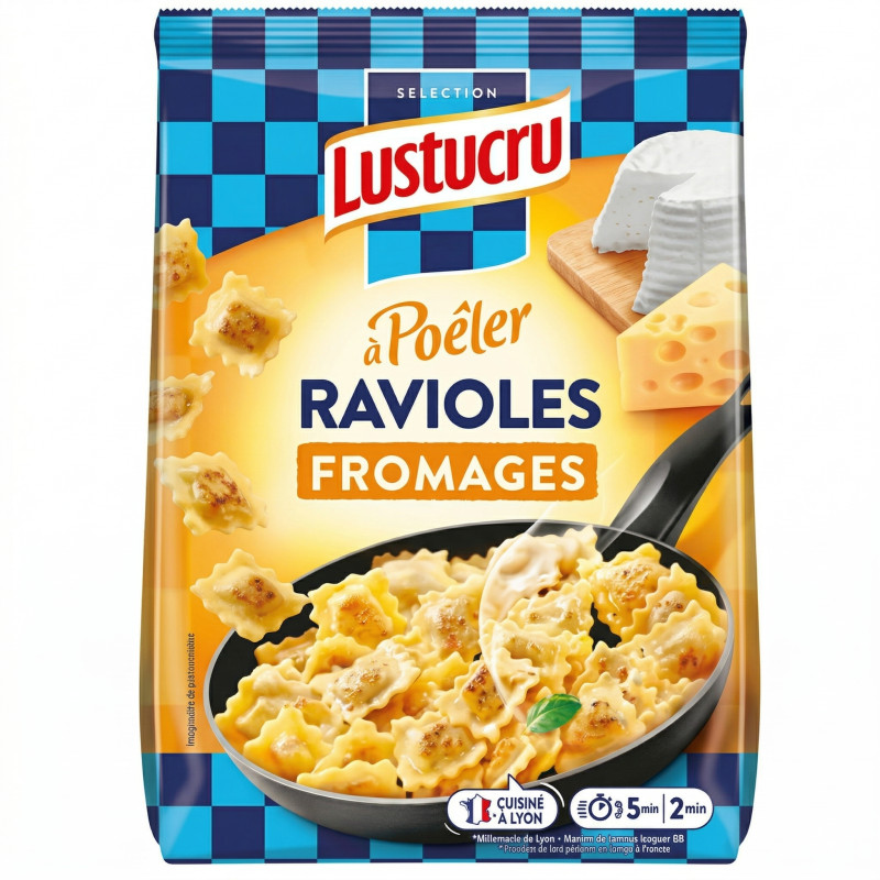 ravioles à poêler fromages