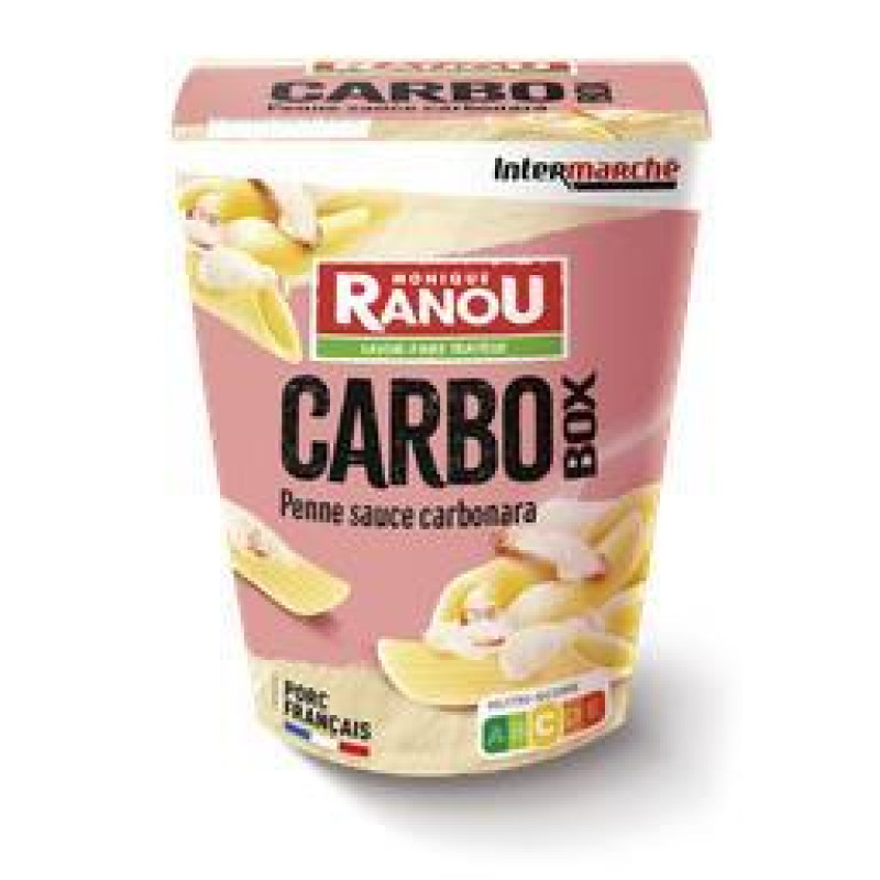 Carbo Box, penne sauce carbonara