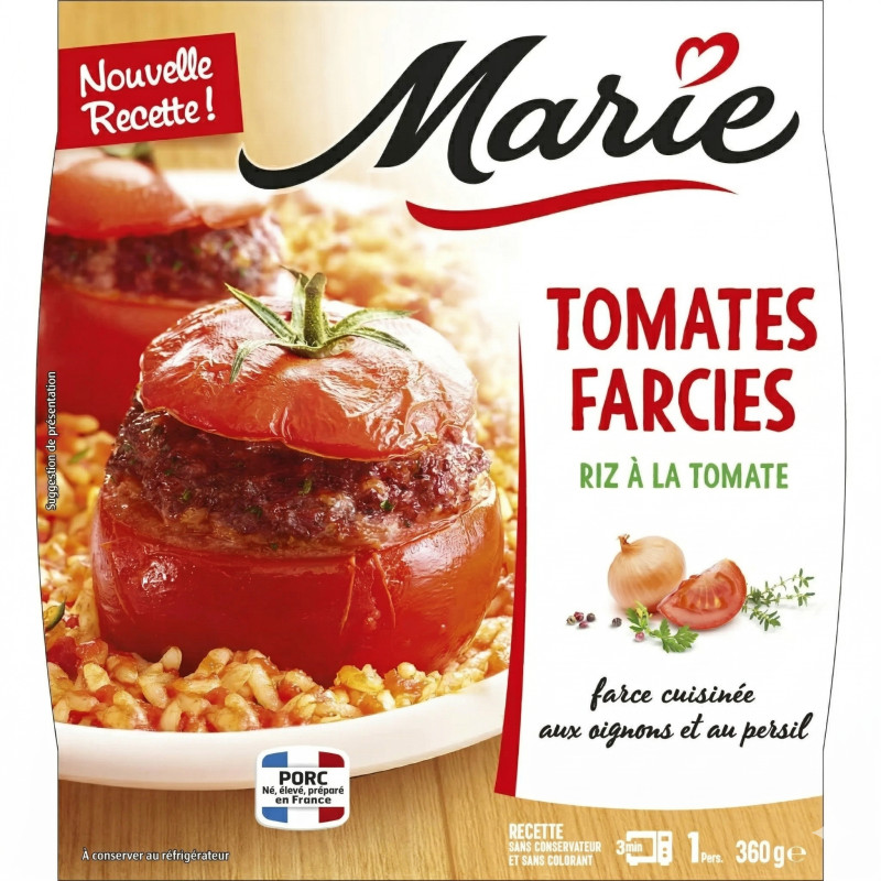 Tomates farcies, riz à la tomate