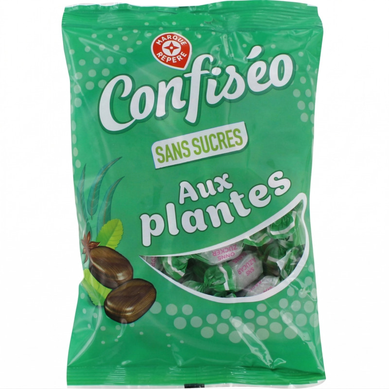 Bonbons sans sucres aux plantes
